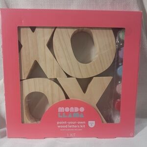 Mondo Llama Paint Your Own‎ Wood Letters Kit DIY Create Kids Arts And Crafts